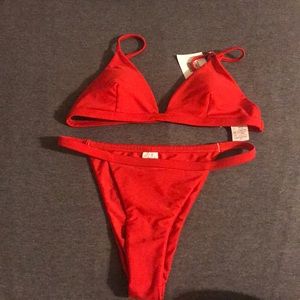 NWT red bikini